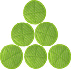 sky-w Soft Touch Mop Pads Replacement for Bissell Spinwave 2039A, 2124, 2039, 20391 Powered Hard Floor Mop (Pack of 6, Green)