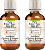 Greenwood Essential Pure Prickly Pear Seed Oil (Opuntia ficus-indica) Premium Therapeutic Grade Infused (Pack of Two) 100ml X 2 (6.76 oz)