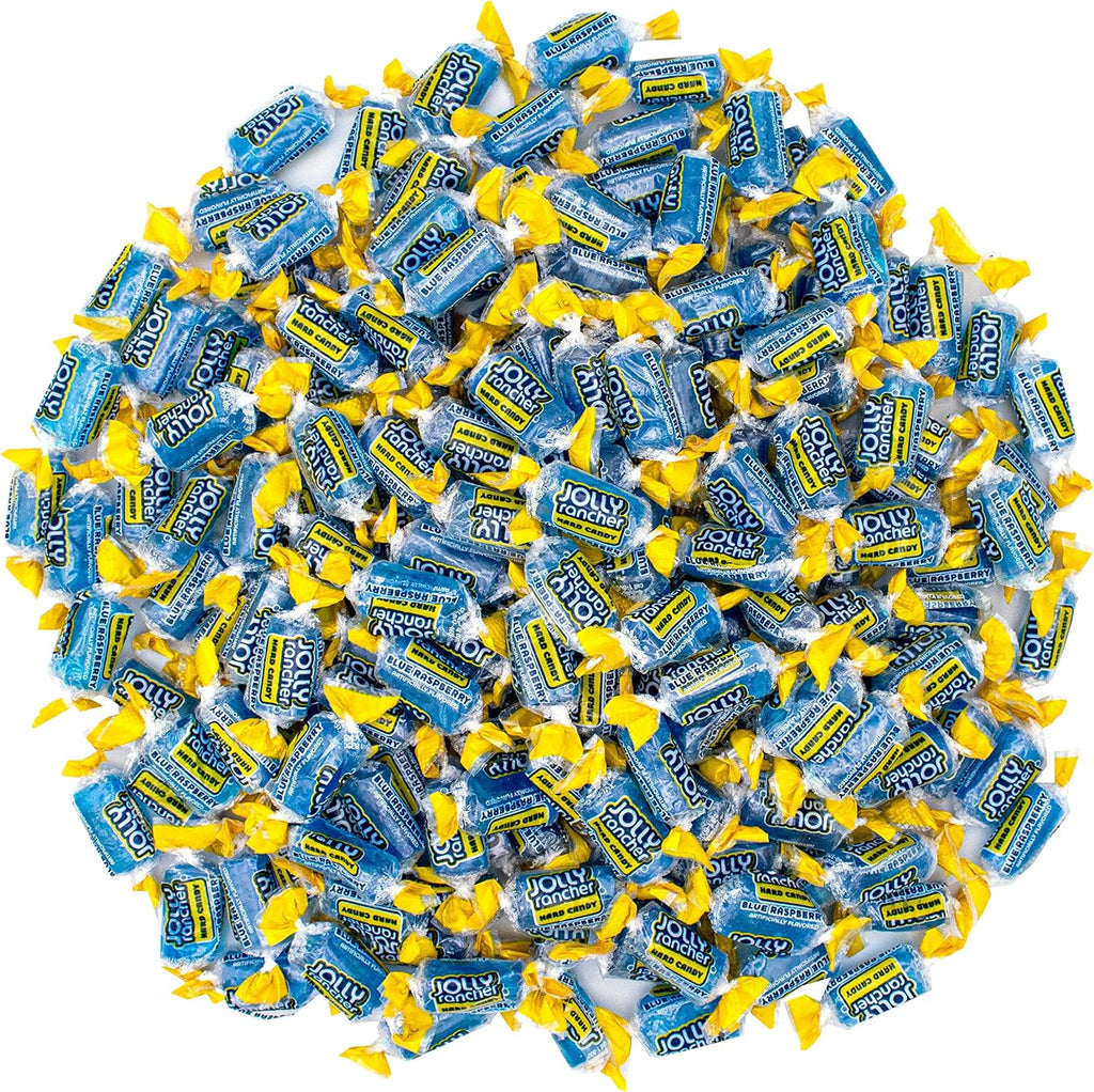 Jolly Rancer Blue Raspberry Hard Candy, Individually Wrapped, Bulk Candy Bag - 1 Pound (16 oz)