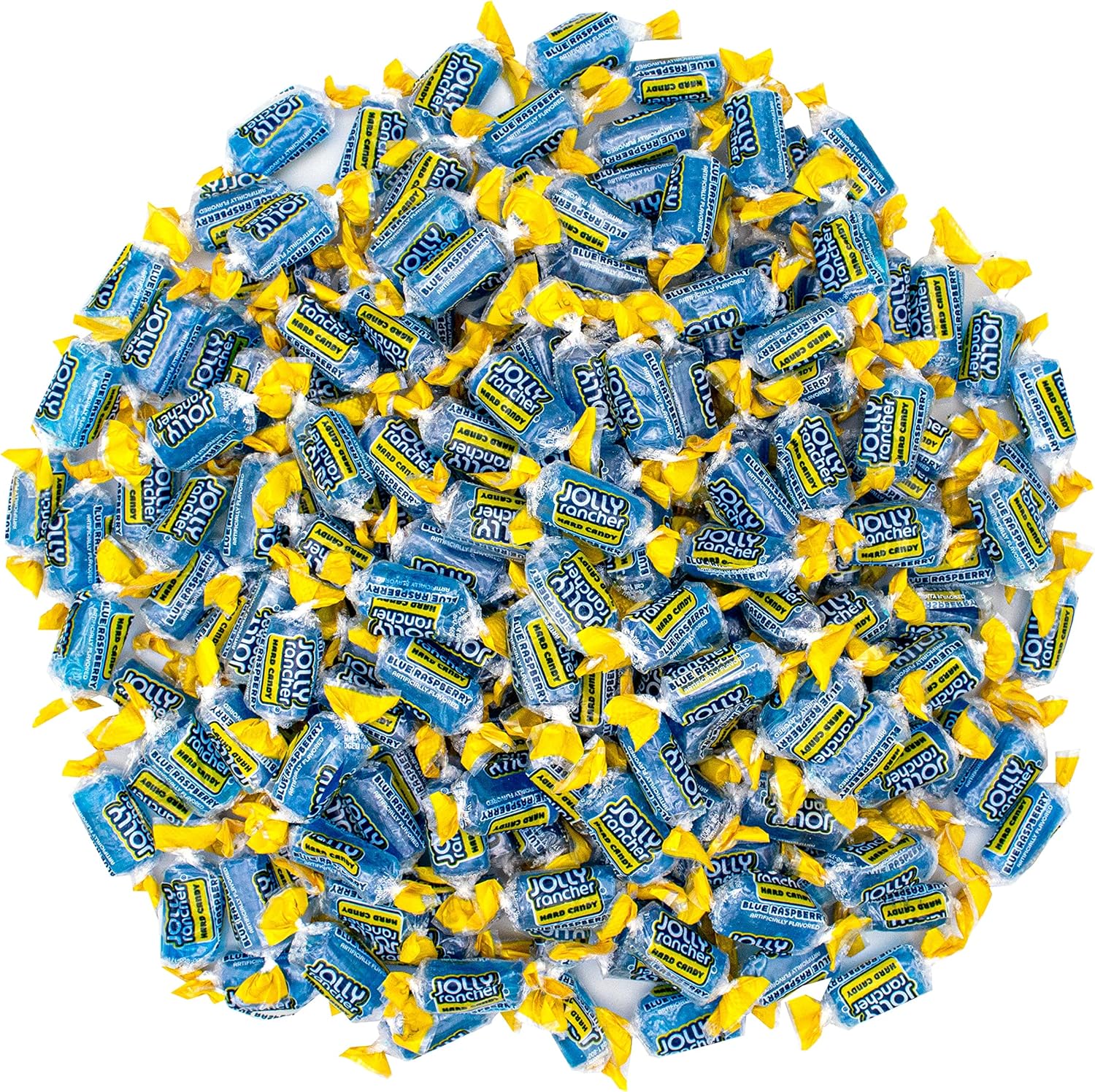 Jolly Rancer Blue Raspberry Hard Candy, Individually Wrapped, Bulk Candy Bag - 1 Pound (16 oz)