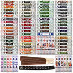 Trumiri Incense - 6 Random Scents Variety Pack - 20 Incense Sticks per Scent - Total 120 Incense + Holder Burner
