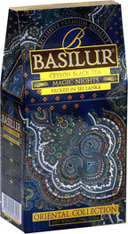 Basilur | "Magic Nights " Oriental Collection | Black Leaf Tea with cranberry and cornflower | 100g (3.52oz.) Per Pack