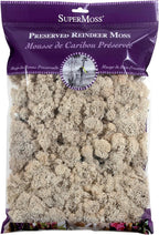 SuperMoss (21722) Reindeer Moss Preserved, Natural, 8oz (200 cubic inch)