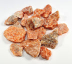 Natural Orange Calcite Rough Sparkling Gemstone Crystal Mineral Specimen Cabochon Cabs from Brazil - 10PCS