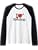 I Love Ketchup Tomato Sauce Heart Raglan Baseball Tee