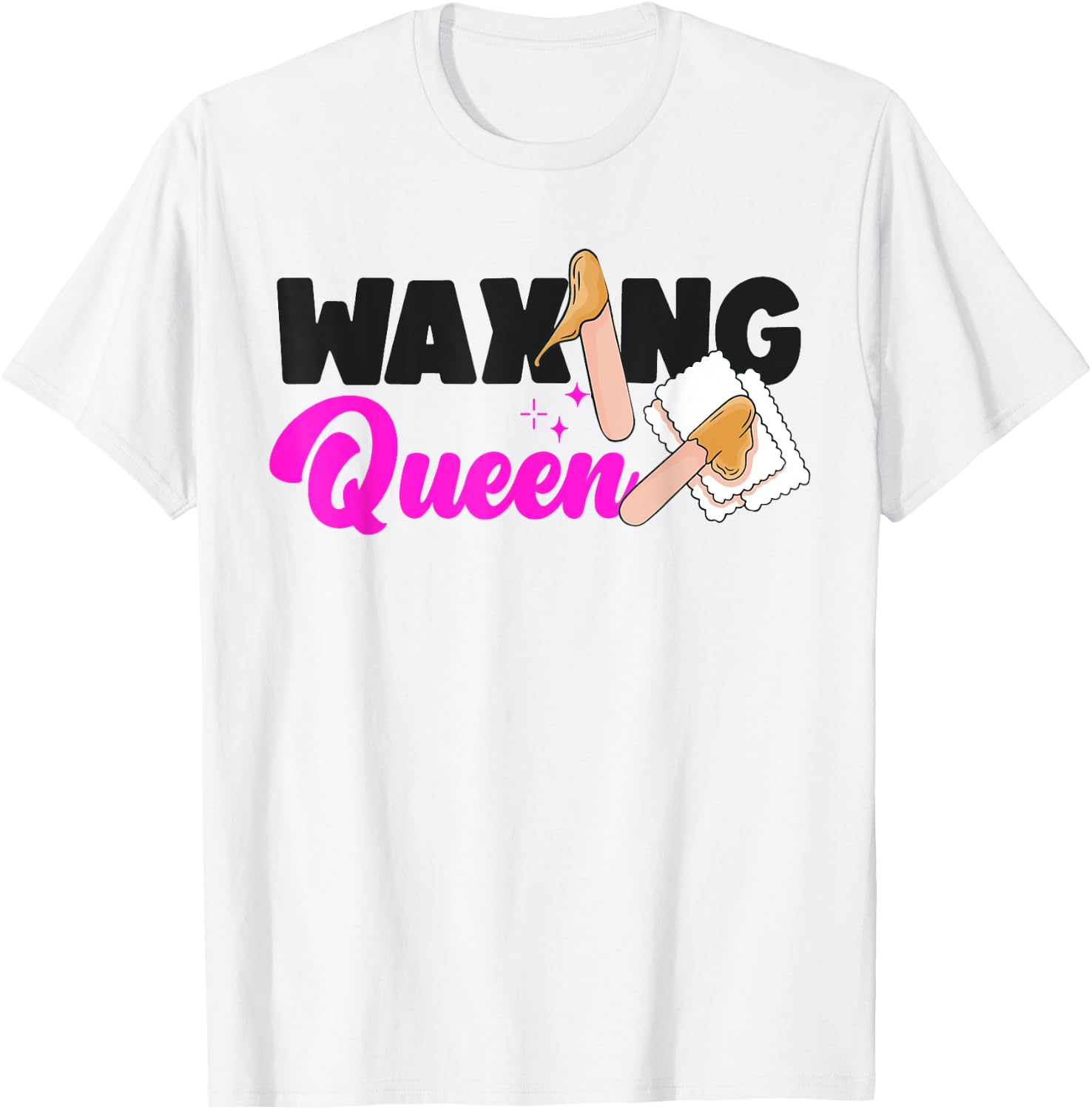 Esthetician Skincare Beautician Queen Waxing Skin Therapist T-Shirt