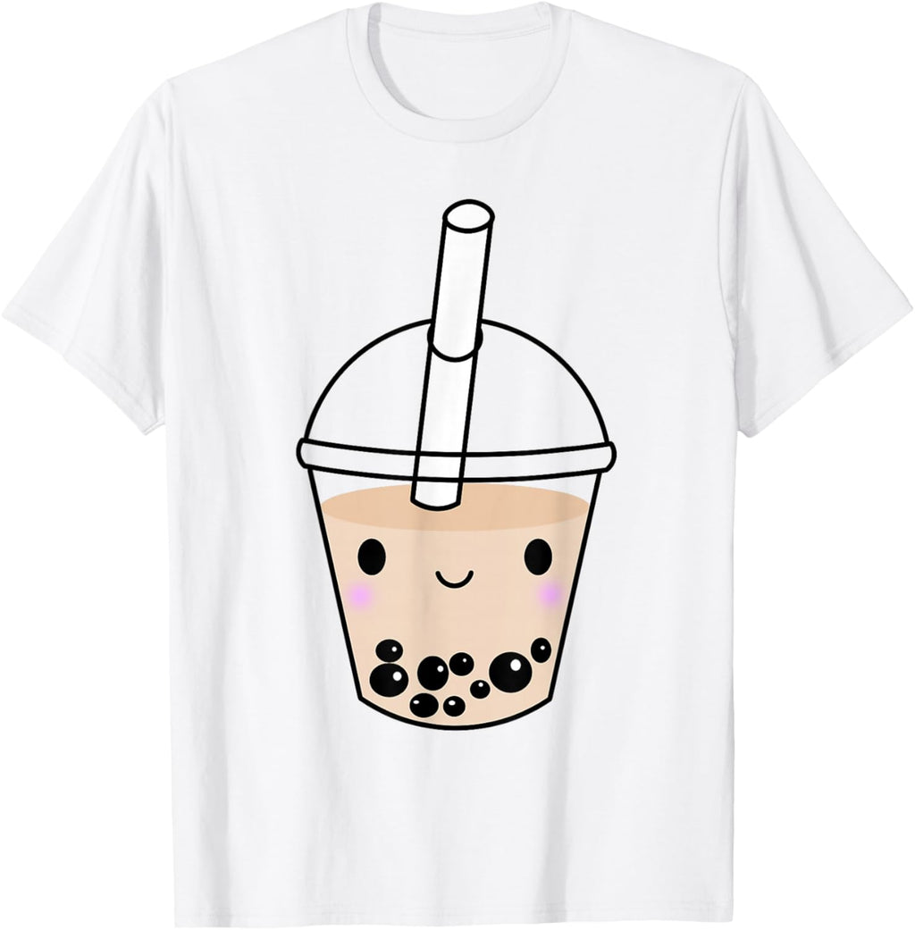 Cute Kawaii Bubble Tea Tshirt Boba Milk Tea Lover Gift Idea T-Shirt
