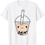 Cute Kawaii Bubble Tea Tshirt Boba Milk Tea Lover Gift Idea T-Shirt