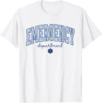 Emergency Department ER Nurse Gingham Work EMT Paramedic T-Shirt