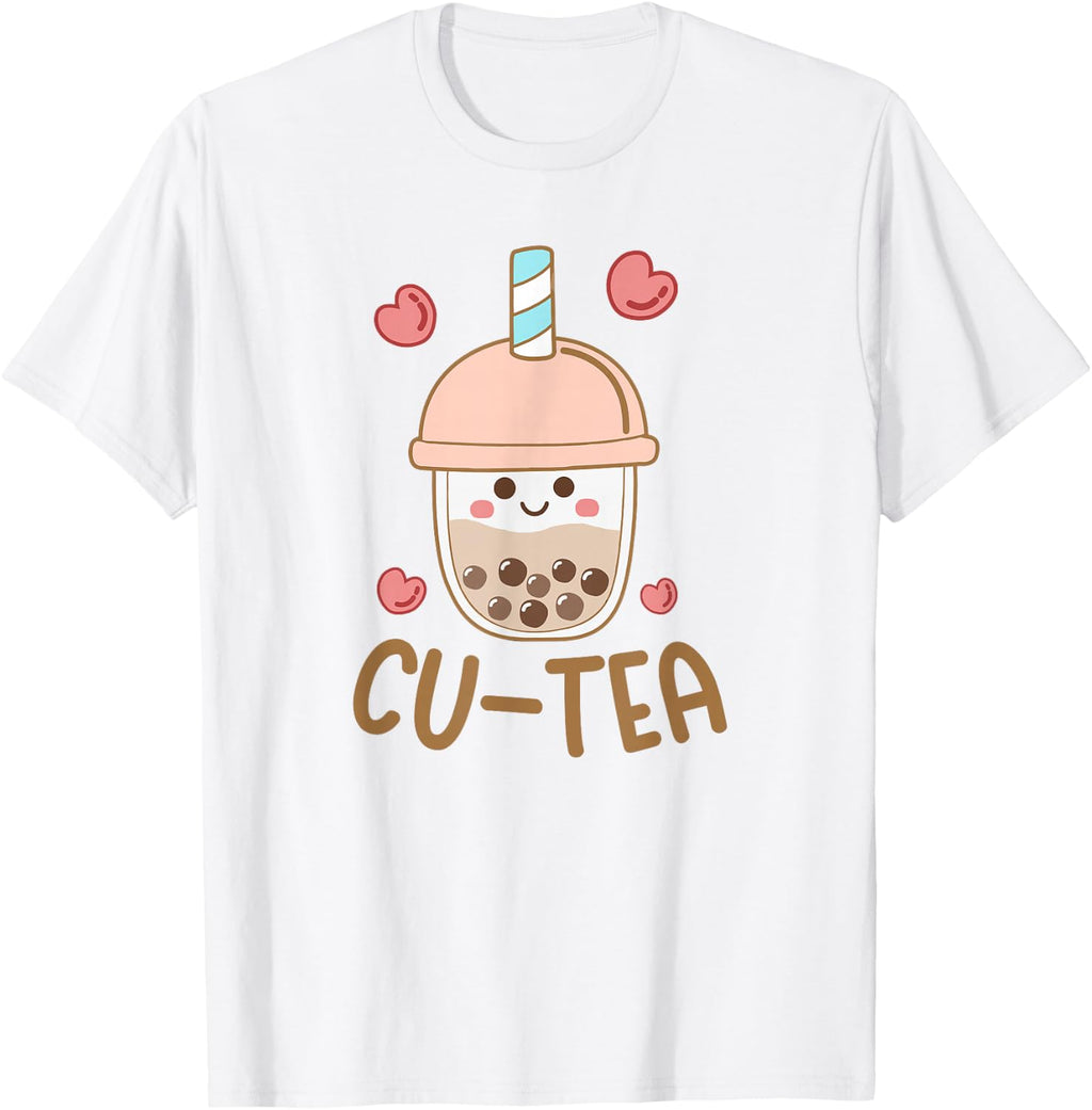 Cu tea Cute Kawaii Boba Bubble Tea Toddler Boys Girls Kids T-Shirt