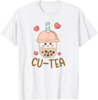 Cu tea Cute Kawaii Boba Bubble Tea Toddler Boys Girls Kids T-Shirt