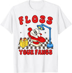 Dentist Squad Dental Hygienist Orthodontist Floss Your Fangs T-Shirt
