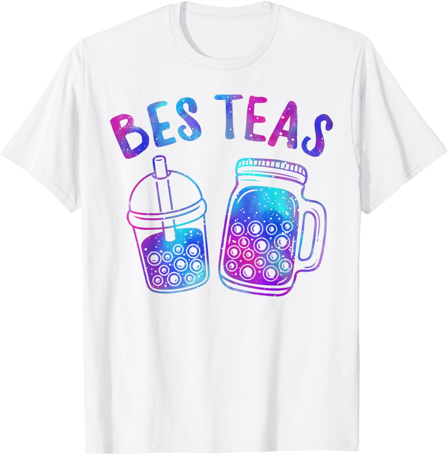 Bes Teas Cute Boba Tea Besties Bubble Milk Tea Best Friends T-Shirt