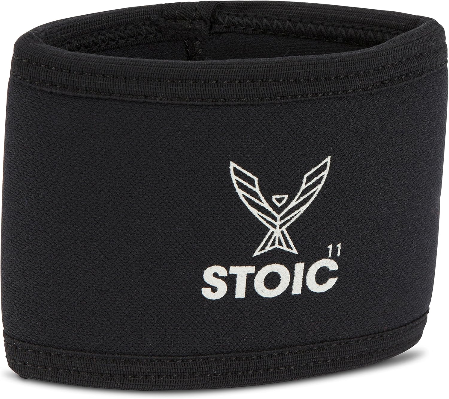 Stoic 7MM Compression Sleeve Cuff (Heavy Neoprene Construction) For arm, elbow, lower leg compression and warmth while weight lifting, powerlifting, bench pressing (14 Inch, Black)