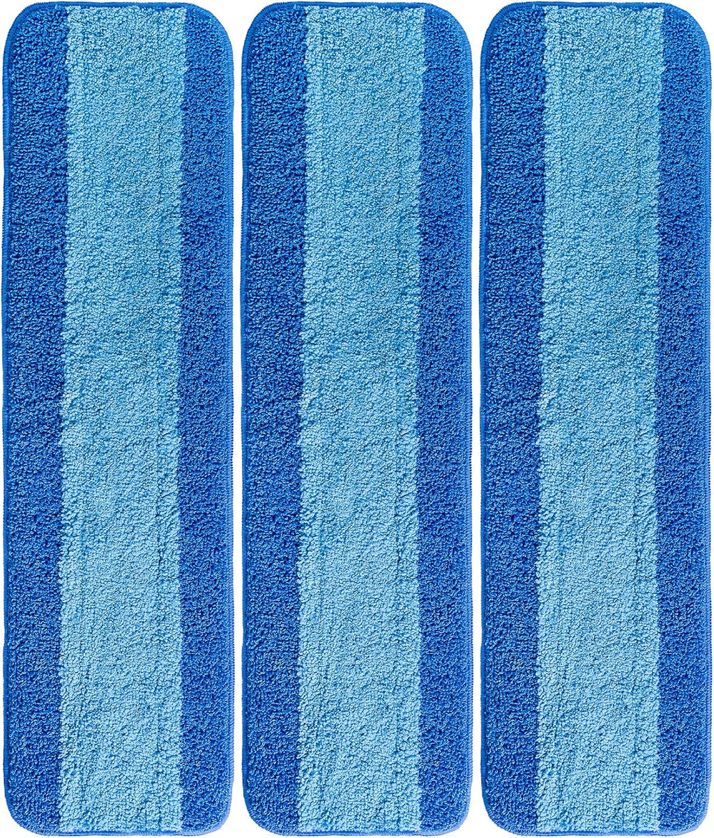 VanDuck Microfiber Cleaning Pads Compatible with Bona Mop (3 Pack) - Microfiber Mop Pads for Hardwood Floor for 18 Inch
