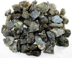 HQRP Labradorite Rough Stone Natural Spectrolite Crystal Cab Azure Flash Feldspar Mineral Rock for Carving from Madagascar - 5PCS