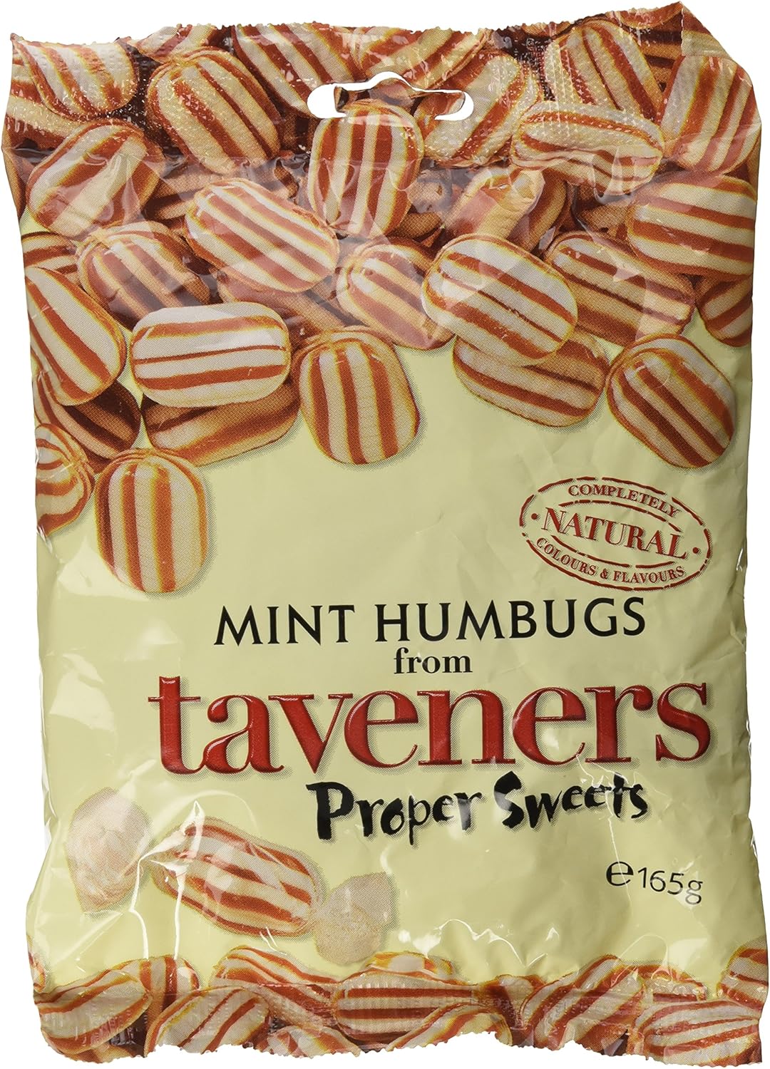 Taveners Candy Pouch 165g (Mint Humbugs)