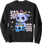 Anime and Ramen Baphomet - Kawaii Ramen Sweatshirt