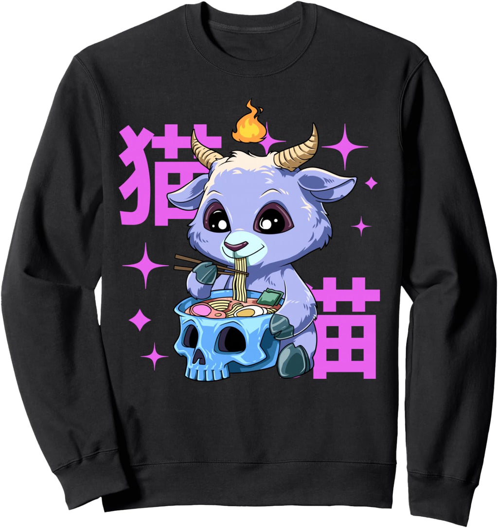 Gothic Anime Ramen Manga Baphomet Ramen Sweatshirt