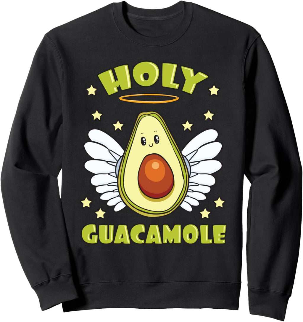 Holy Guacamole Avocado Cinco de Mayo Guacamole Angel Sweatshirt