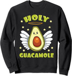 Holy Guacamole Avocado Cinco de Mayo Guacamole Angel Sweatshirt