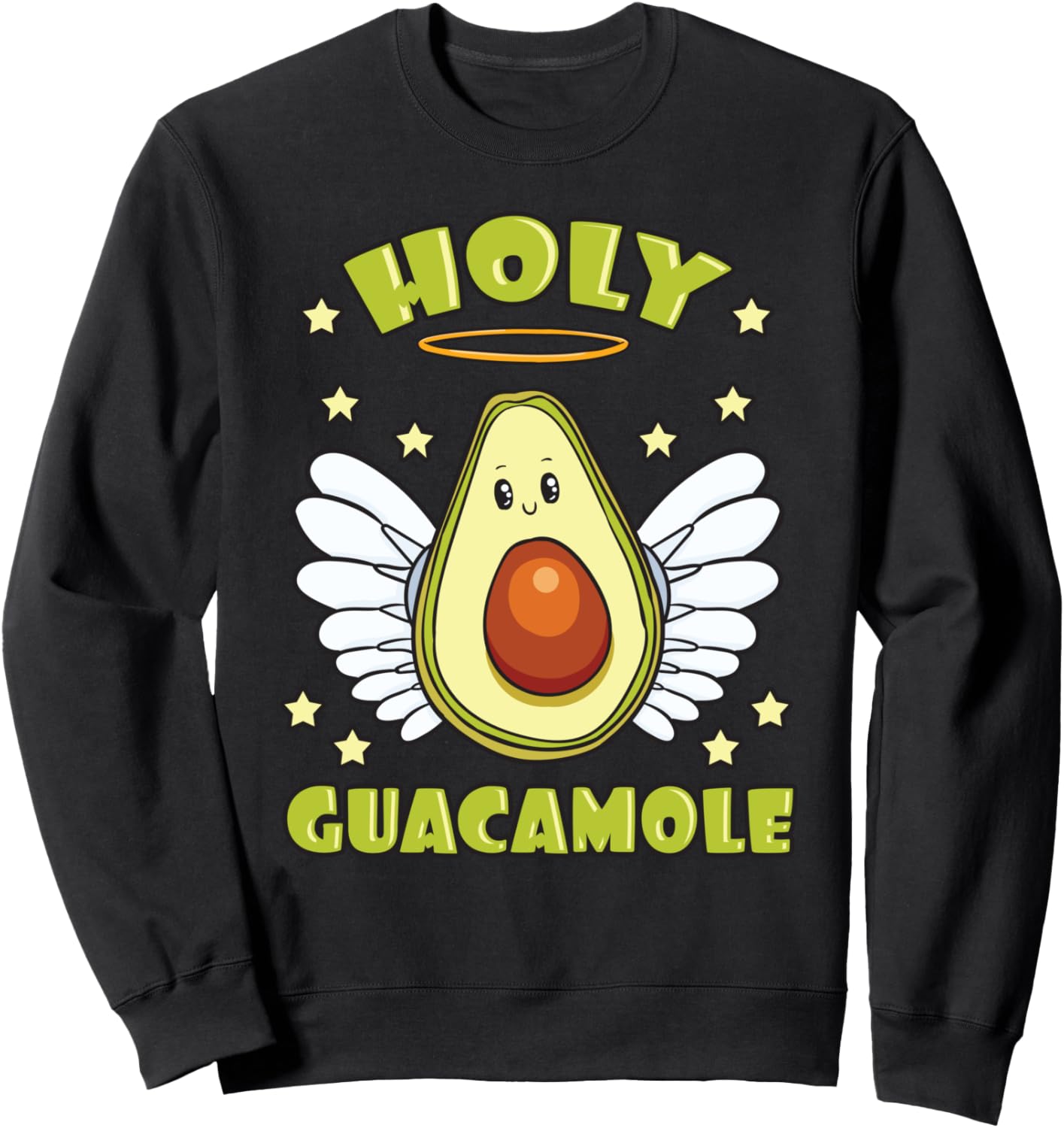 Holy Guacamole Avocado Cinco de Mayo Guacamole Angel Sweatshirt