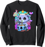 Cute Ramen Noodle Soup Anime Baphomet Sweatshirt