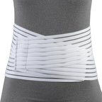 OTC Lumbosacral Support, 7-inch Lower Back, Lightweight Compression, Elastic, White, Small