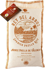 Gourmanity Spanish Paella Rice, Rey del Arroz Authentic Short Grain Valencia Rice from Spain, Great for Paella, Risotto, Seafood Dishes and Mediterranean dishes, Soy and Gluten Free, 2.2lb