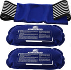 Ice Packs for Injuries Reusable (3-Piece Set) – Hot and Cold Ice Pack Therapy Gel Wrap Support – Supports Recovery, Joint and Muscle Pain – Knees, Back & More (3 Piece Set - Classic)