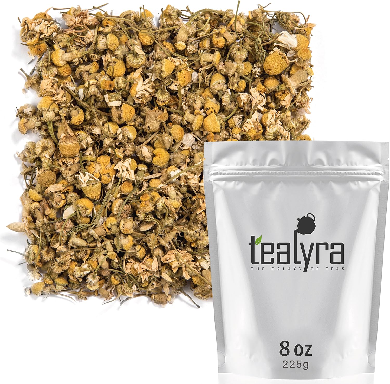 Tealyra - Egyptian Chamomile Tea - Pure Herbal Tea - Natural Bedtime Tea - Caffeine-Free - Relaxing Herbal Remedy - 225g (8-ounce)