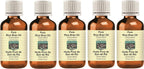Pure Rice Bran Oil (Oryza sativa) Cold Pressed (Pack of five) 100ml X 5 (16.9 oz)