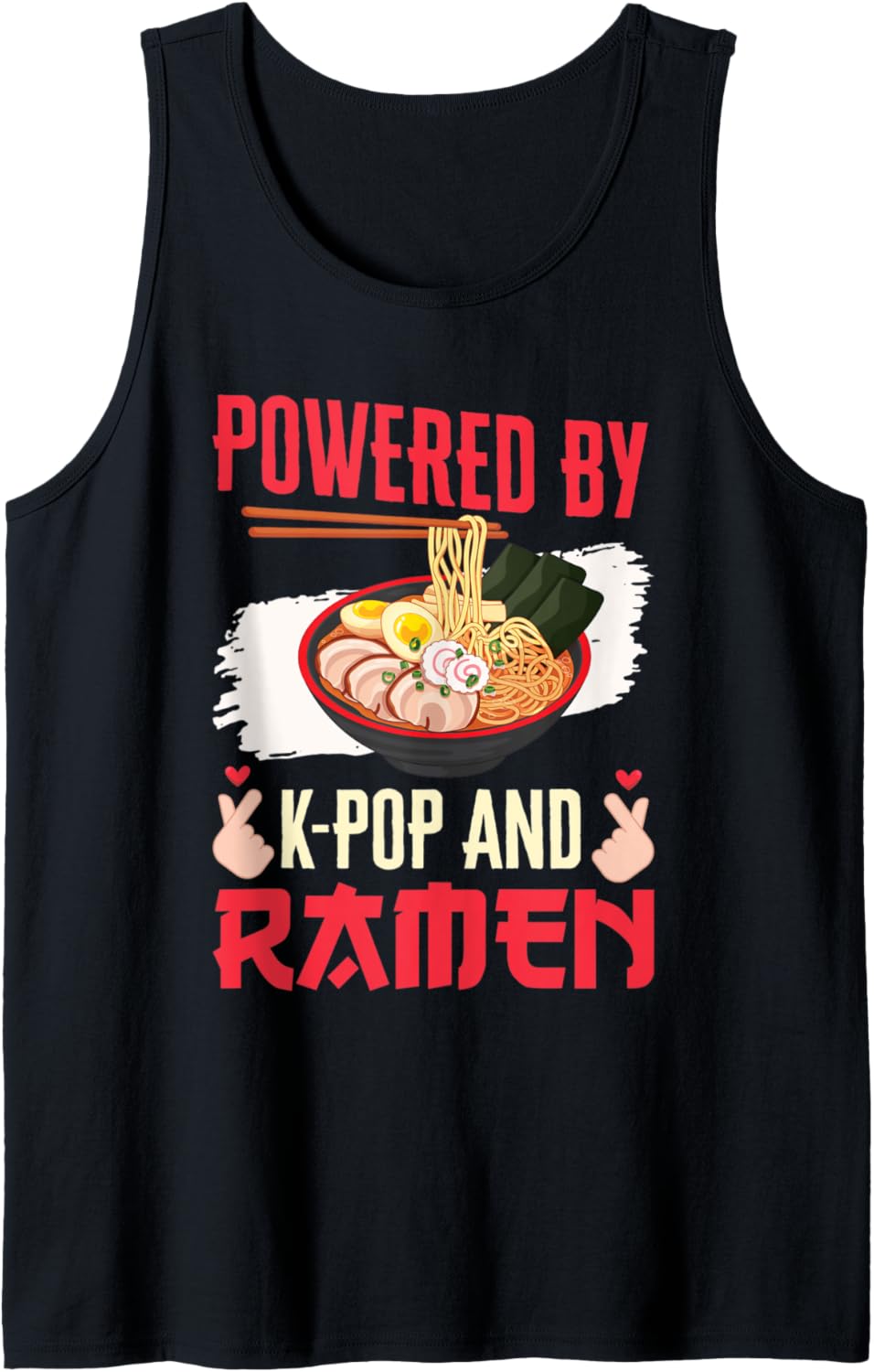 K-Pop Ramen Japanese Noodles Bowl Kpop Gift Tank Top