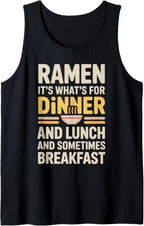 Funny Ramen Noodle Humor for Japanese Food Lovers Tank Top