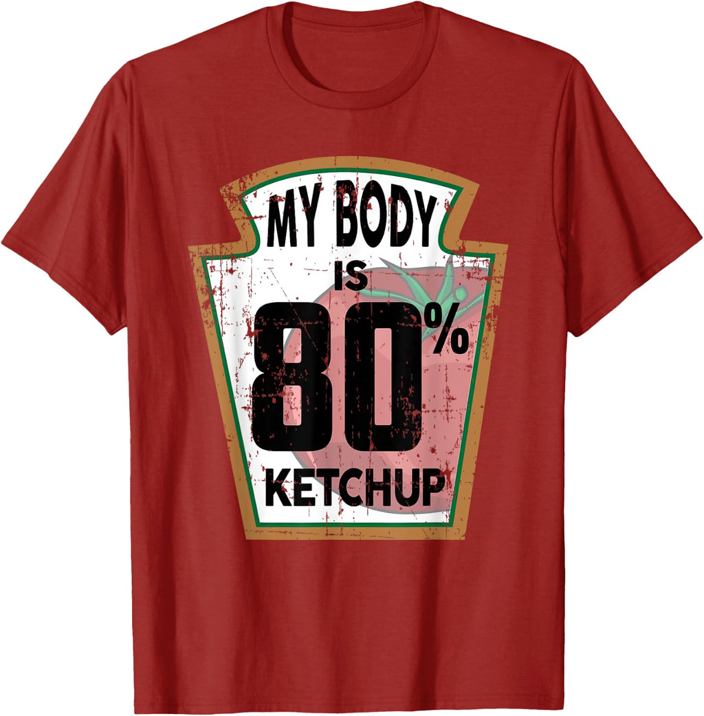 Funny Ketchup Lover Themed Tomato Sauce Foodie Joke Gifts T-Shirt