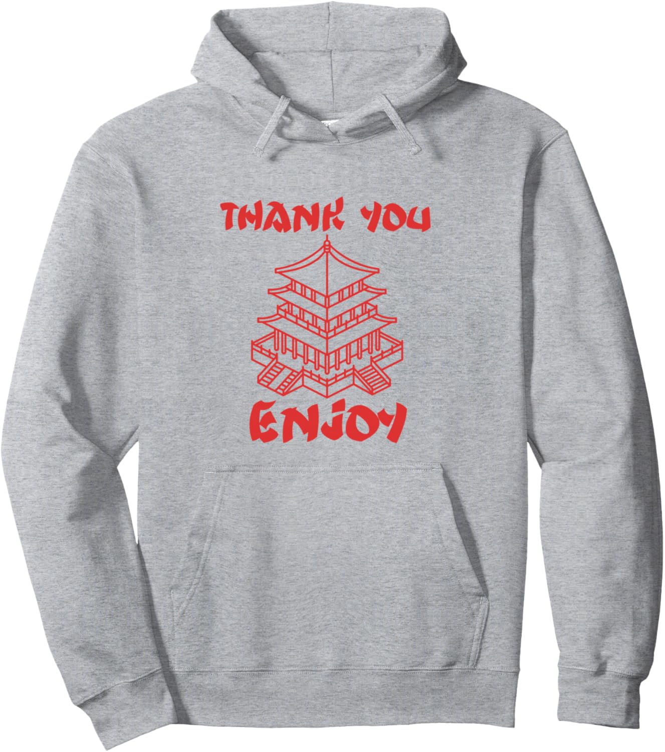 Chinese Food Take Out Box Thank You Enjoy House Pullover Hoodie