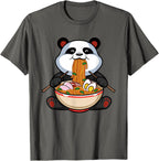 Funny Cute Kawaii Panda Ramen Noodles Japanese Anime Gift T-Shirt