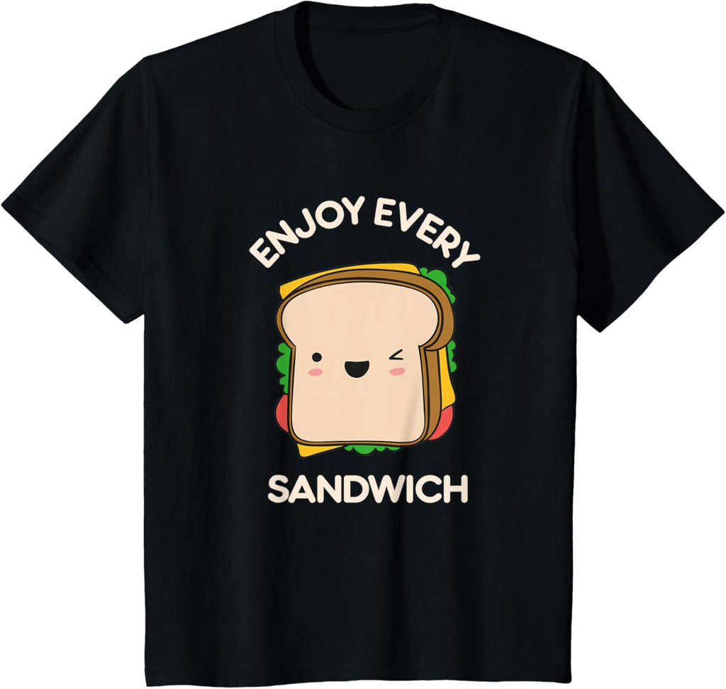 Enjoy Every Sandwich Kawaii Cute Foodie Warren Zevon Quote T-Shirt