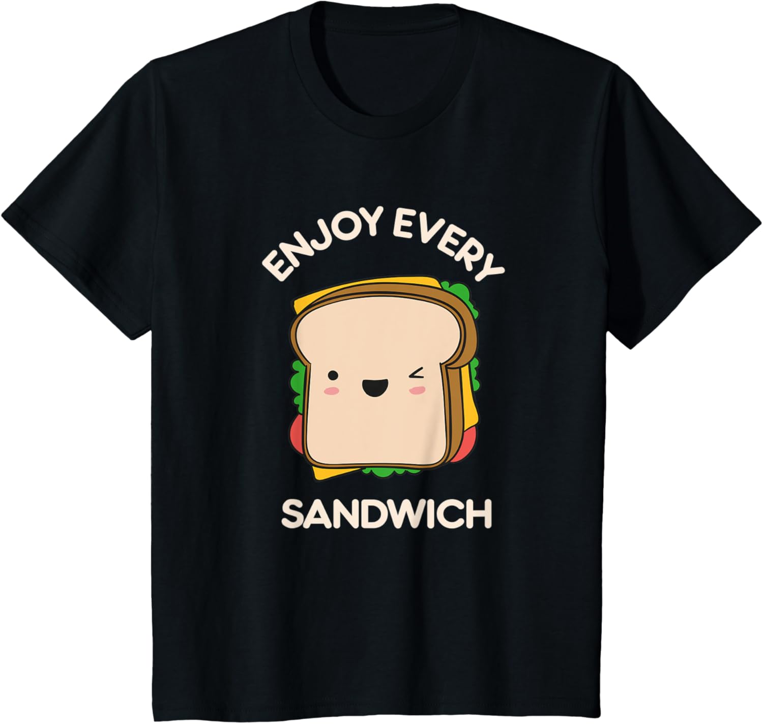 Enjoy Every Sandwich Kawaii Cute Foodie Warren Zevon Quote T-Shirt