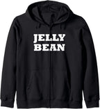 Jelly Bean Halloween Easy Costume Cute Funny Party Zip Hoodie