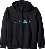 Smiling Jelly Heartbeat Gift Funny Jelly Bean Zip Hoodie