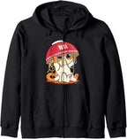 Kawaii Cute Anime Cat Girl Otaku Japanese Ramen Noodles Gift Zip Hoodie