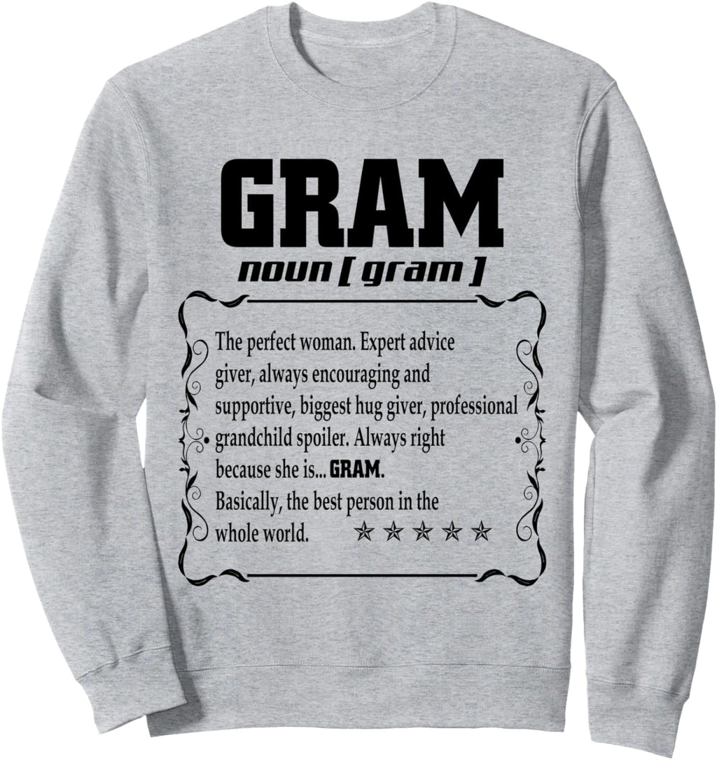 Funny Family Gram Definition Mother's Day For Gram Sweatshirt