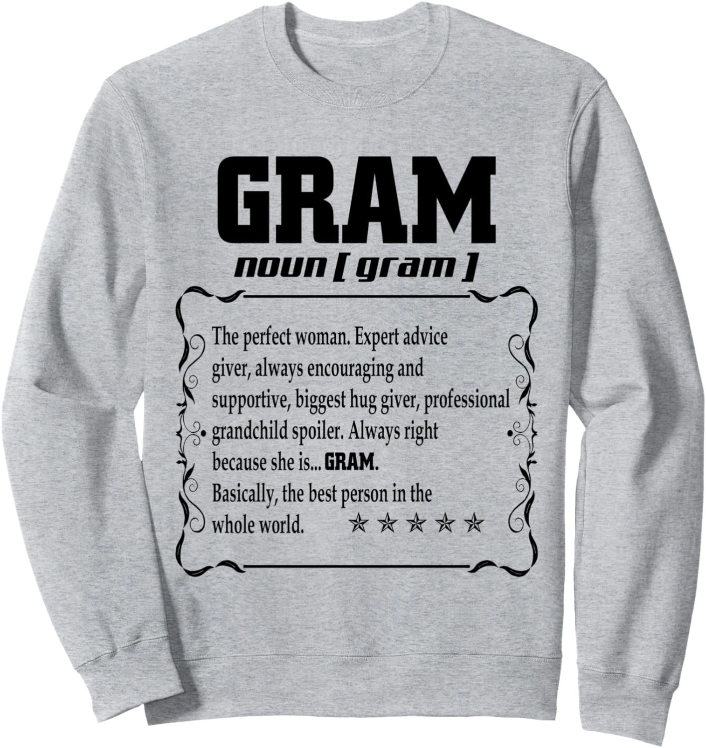 Funny Family Gram Definition Mother's Day For Gram Sweatshirt