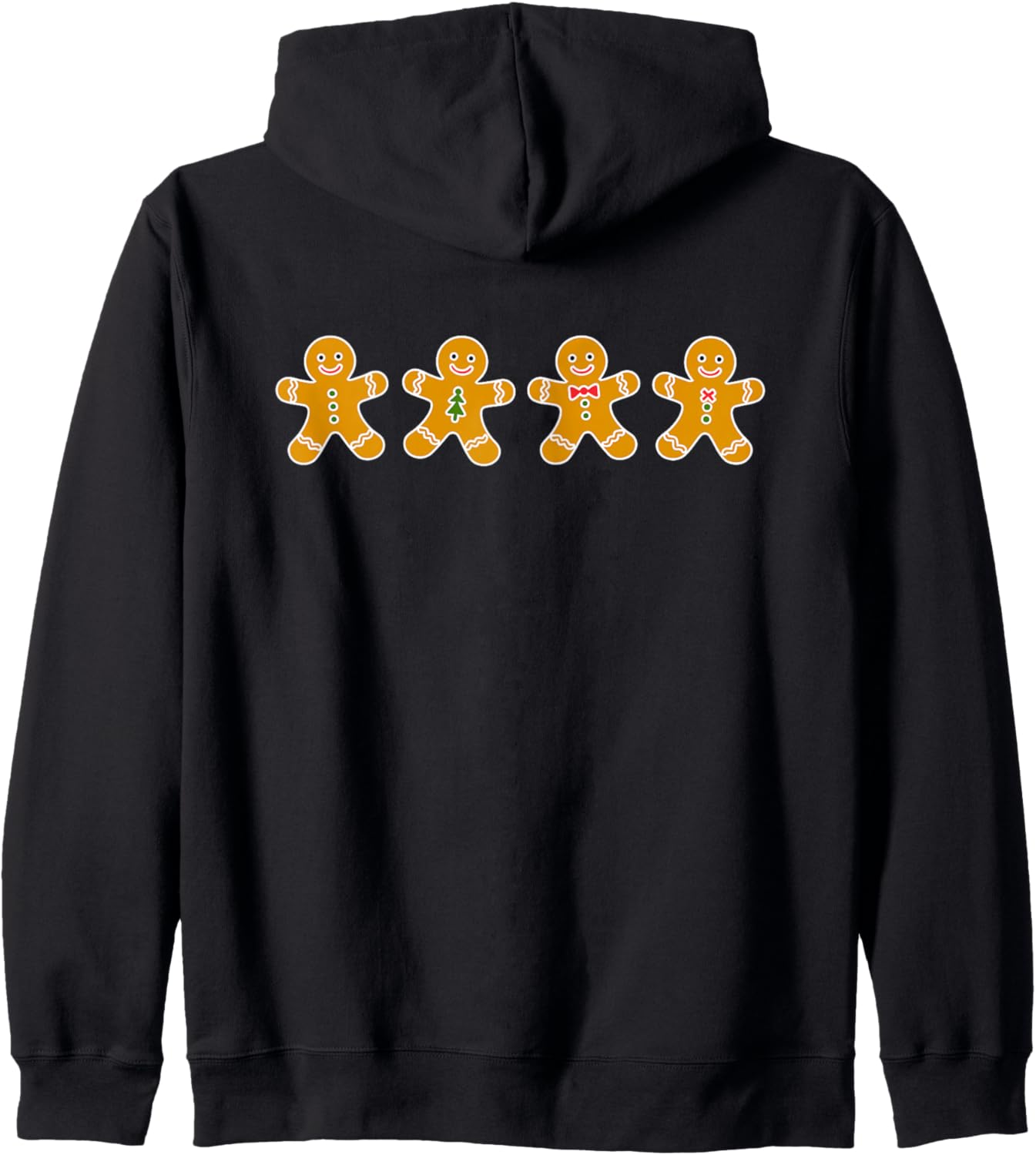 Funny Gingerbread Cookies Cute Christmas Gingerbread Man Zip Hoodie