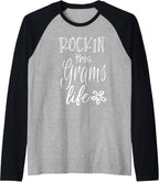 Rockin This Life Cute Grams graphic Gift from Grandkids Raglan Baseball Tee