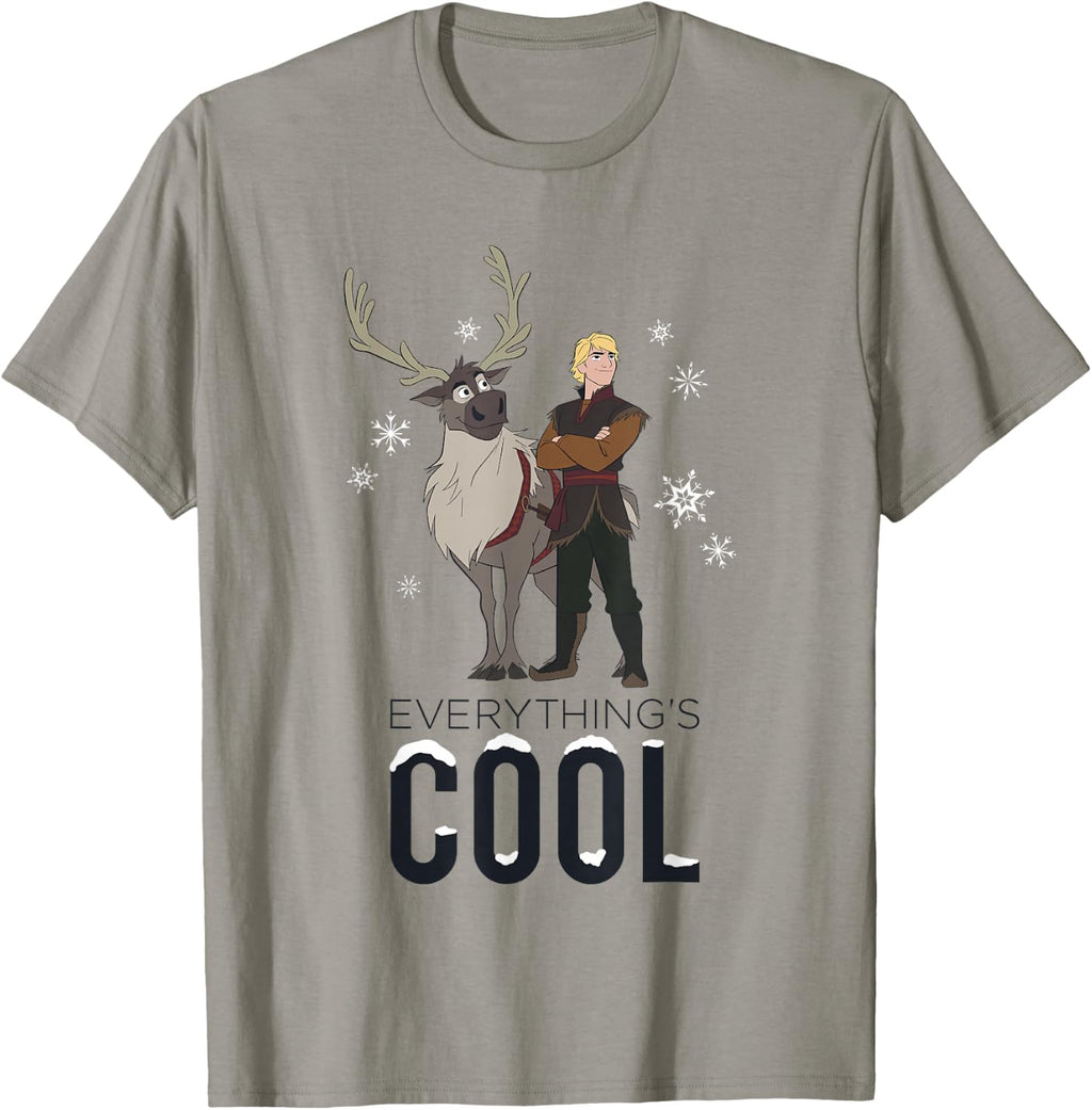 Disney Frozen 2 Sven Kristoff Everything's Cool Chest Poster T-Shirt