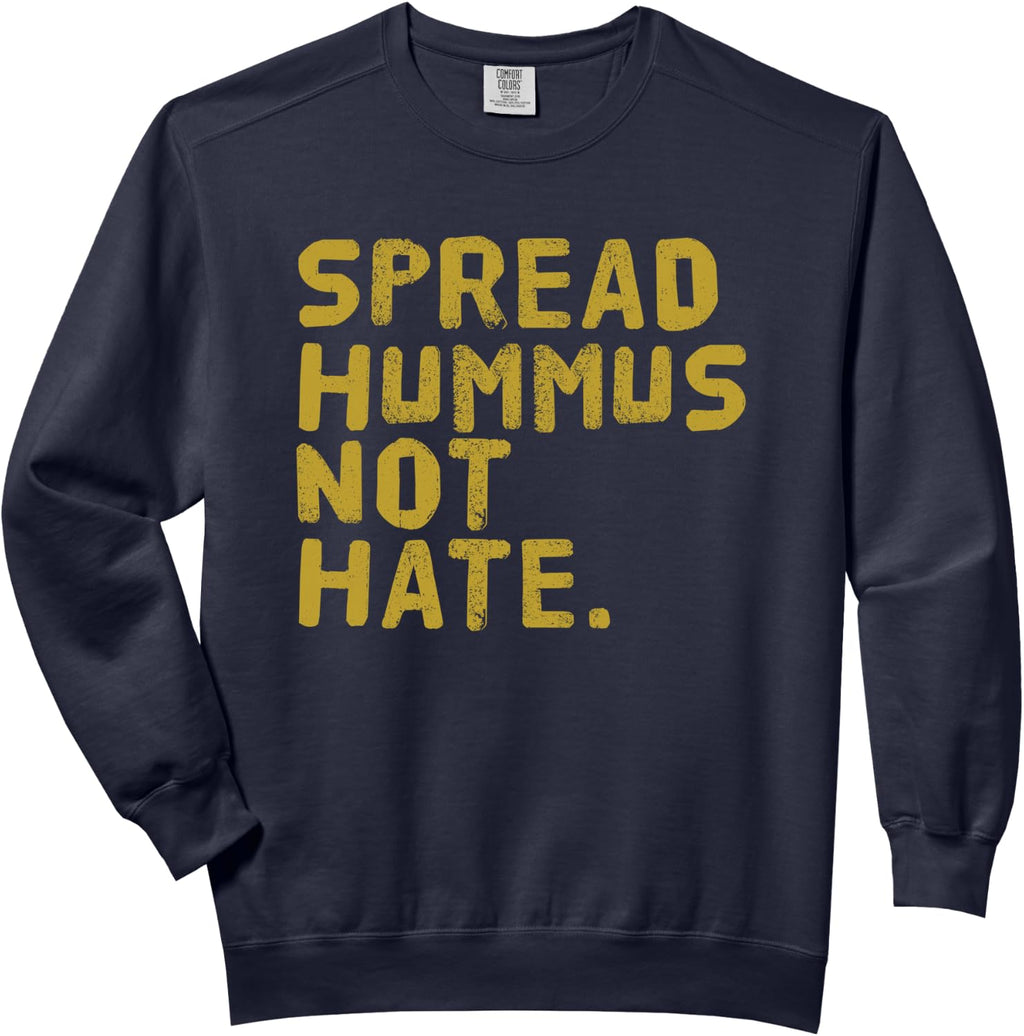 Hummus Tshirt Funny Vegan Vegetarian T-Shirt Spread Hummus Comfort Colors Adult Sweatshirt