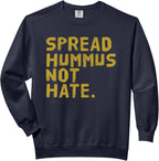 Hummus Tshirt Funny Vegan Vegetarian T-Shirt Spread Hummus Comfort Colors Adult Sweatshirt