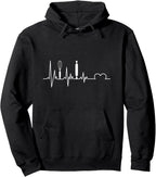 Baking Heartbeat T-Shirt Love To Bake Cupcake Pastry Chefs Pullover Hoodie